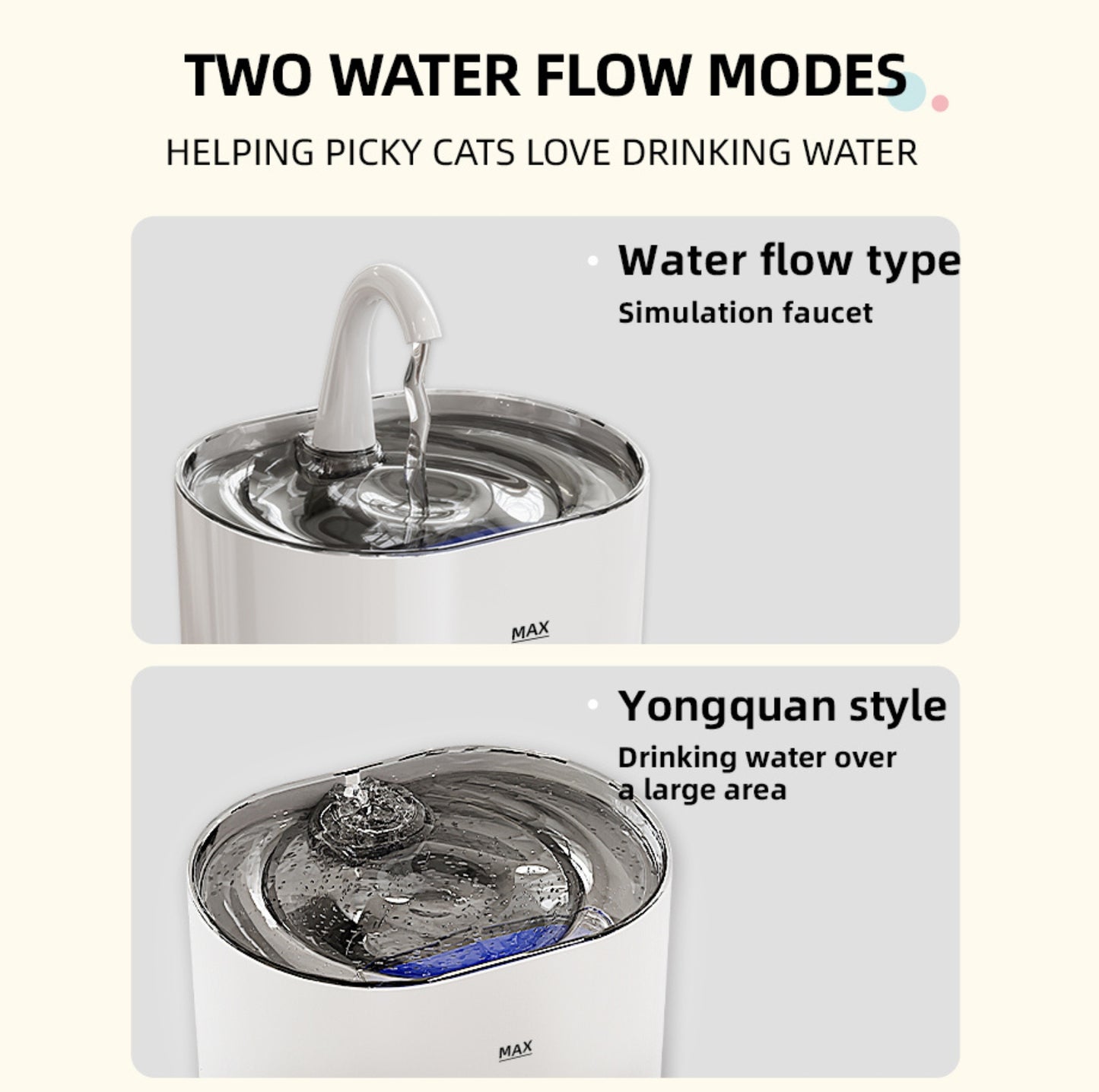 2.2 L Rechargeable Pet Drinking Fountain
