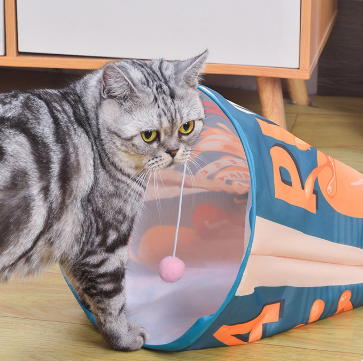 ”Crispy Chips Bag” Crinkle Cat Tunnel