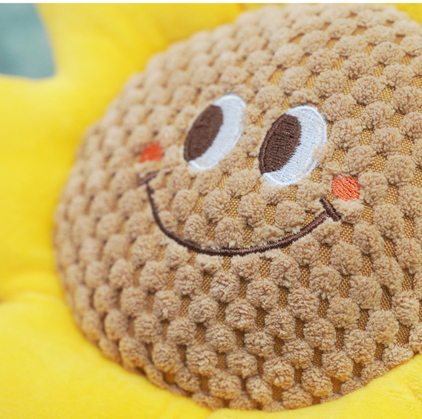 Smiley Flower Plush Dog Toys