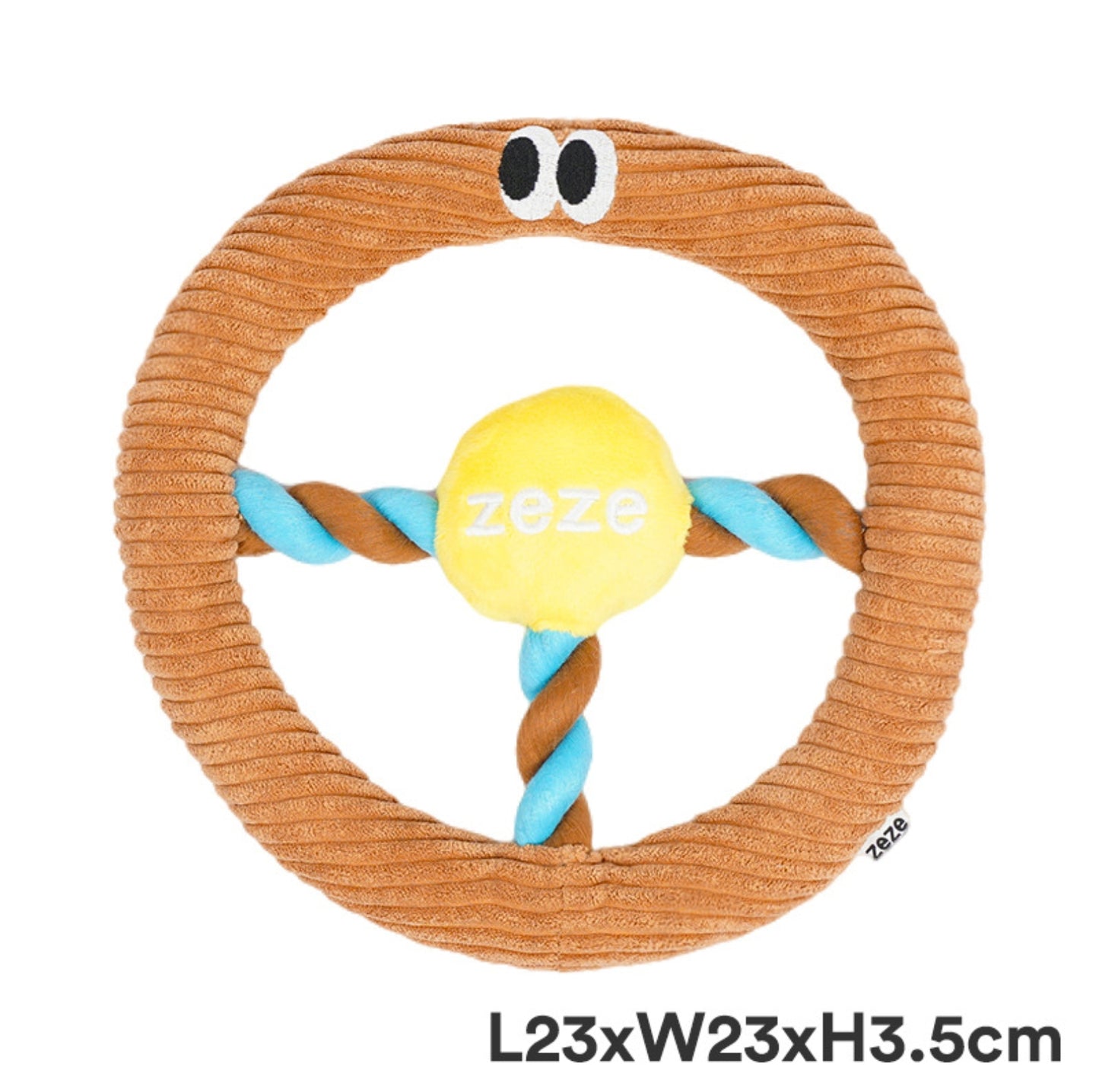 ZEZE Steering-Wheel Shaped Dog Toy