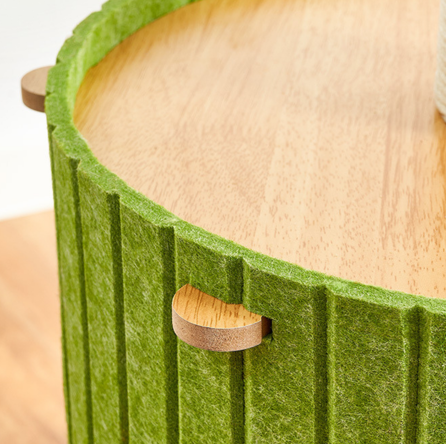 Forest Felt Covering Multi-Level Cat Tree