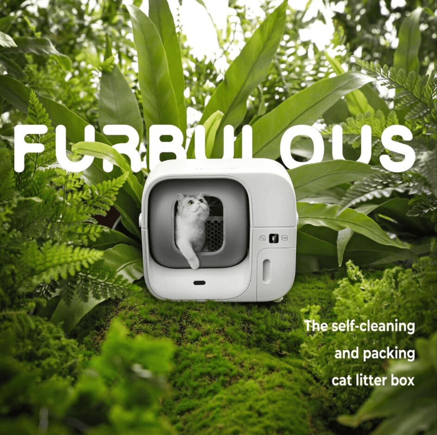 Furbulous Smart Cat Litter Box (Updated version) - Automatic Self-Cleaning with App Control and Remote Monitoring