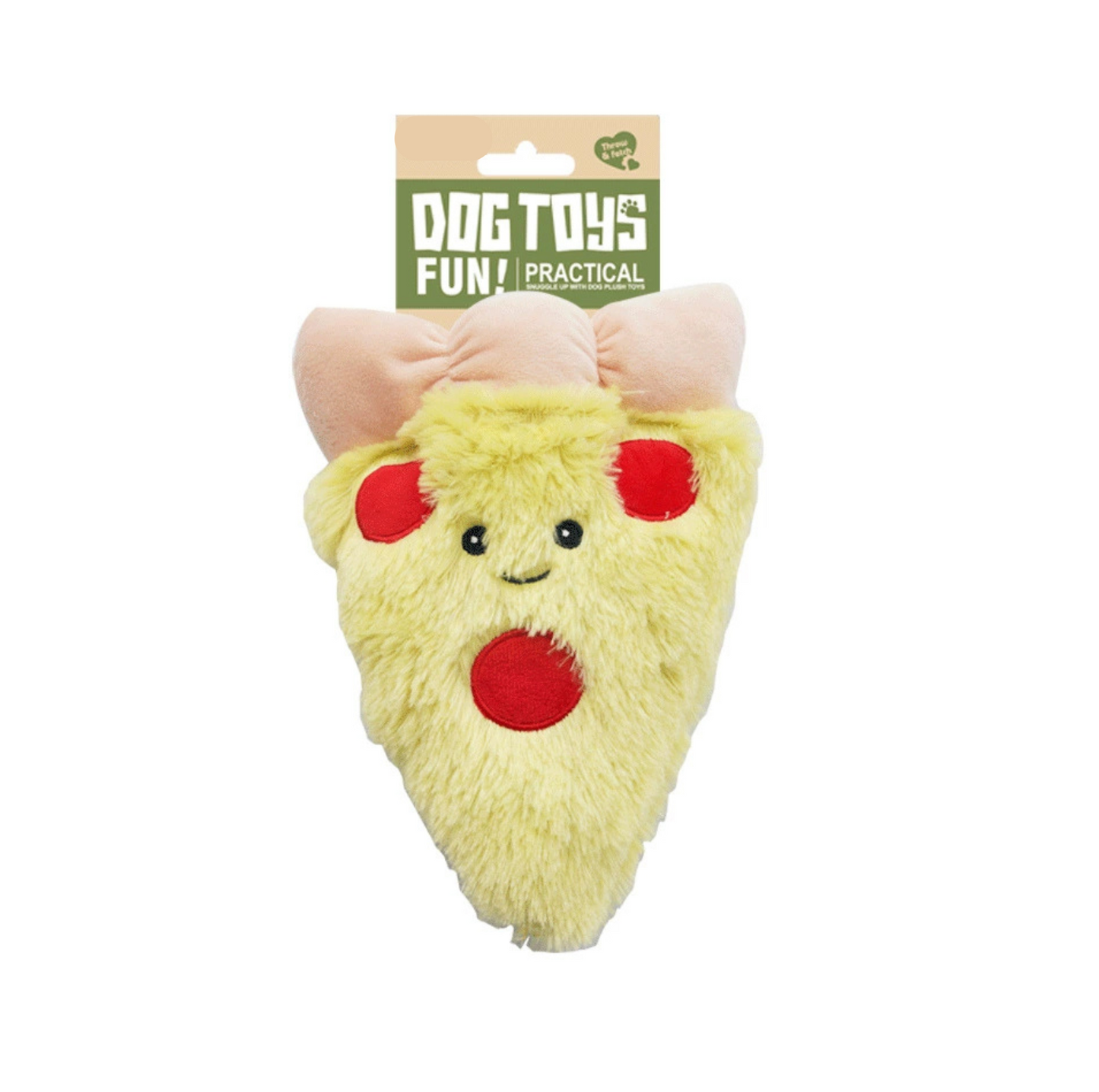 Fast Food Plush Squeaky Dog Toys - Pizza