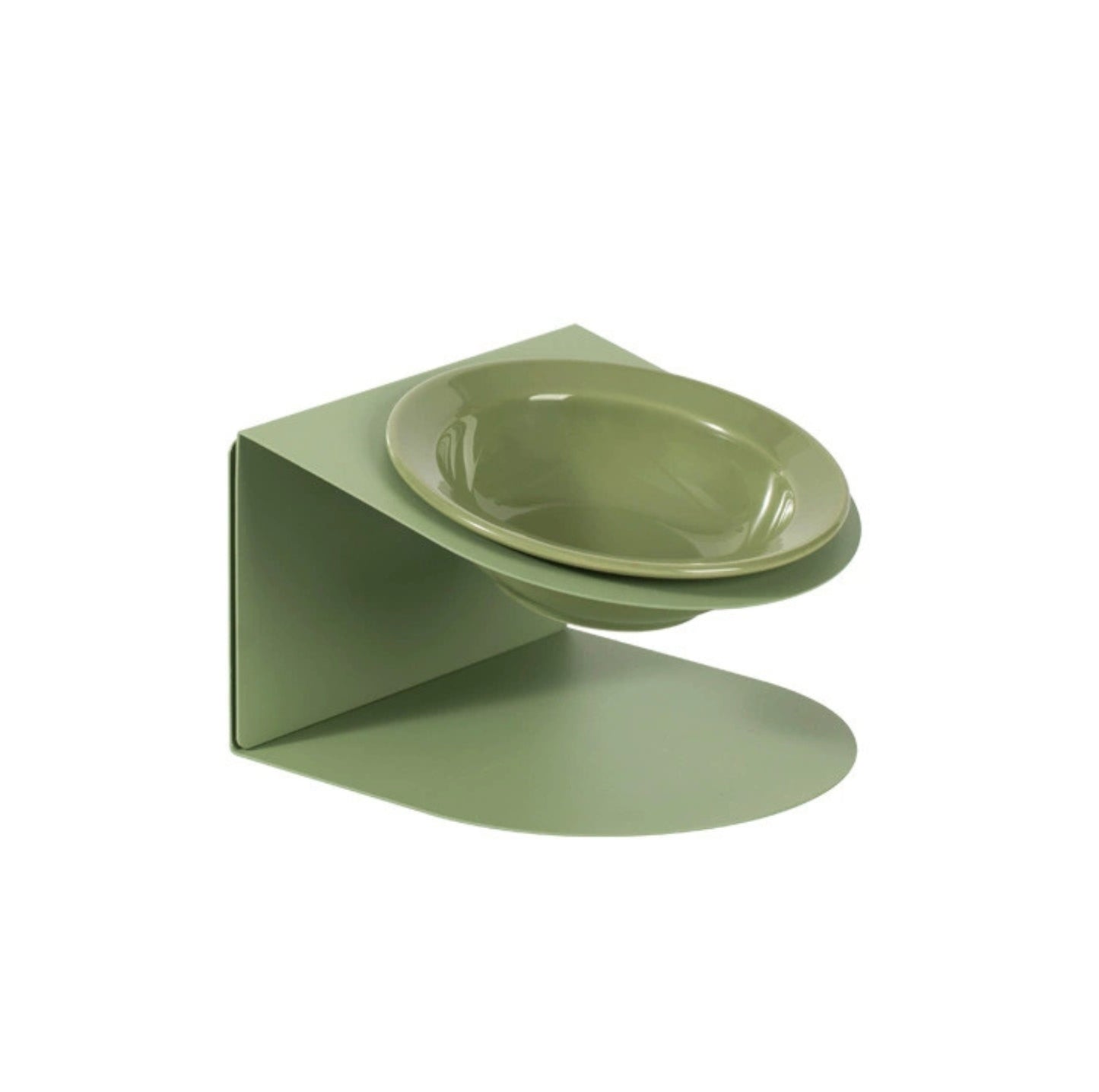 Height Adjustable Magnetic Ceramic Pet Bowl with Metal Stand