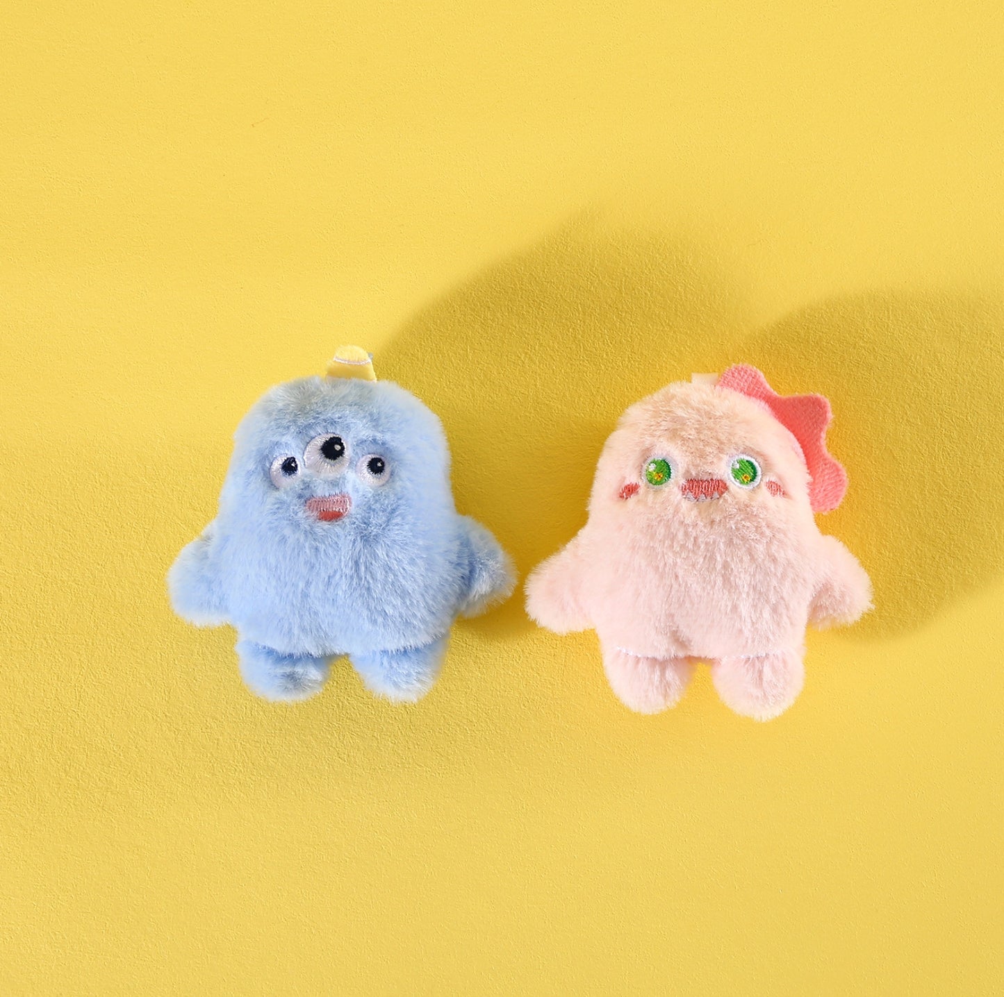 Adorable Little Monster-Style Plush Cat Toy Set of 5 – With Catnip & Bells - {{product.type}} - PawPawUp