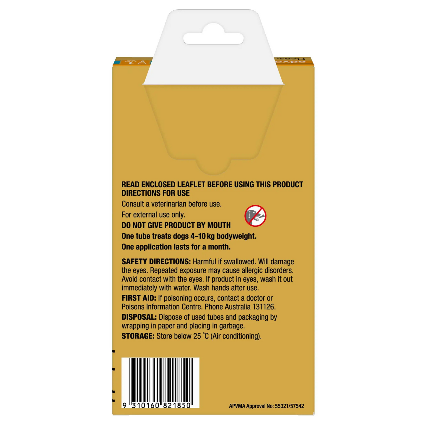 Advocate 4-10kg Dog Spot-On Flea & Worming Treatment - {{product.type}} - PawPawUp