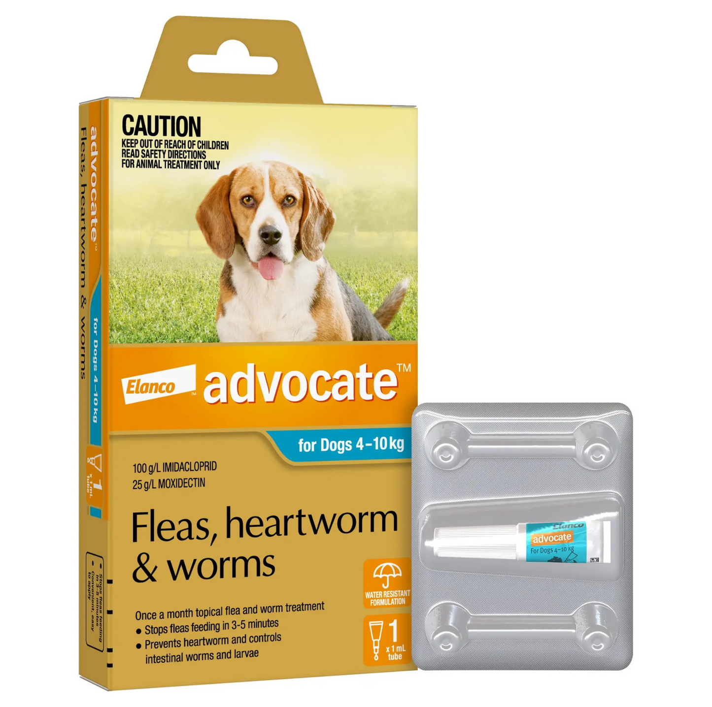 Advocate 4-10kg Dog Spot-On Flea & Worming Treatment - {{product.type}} - PawPawUp