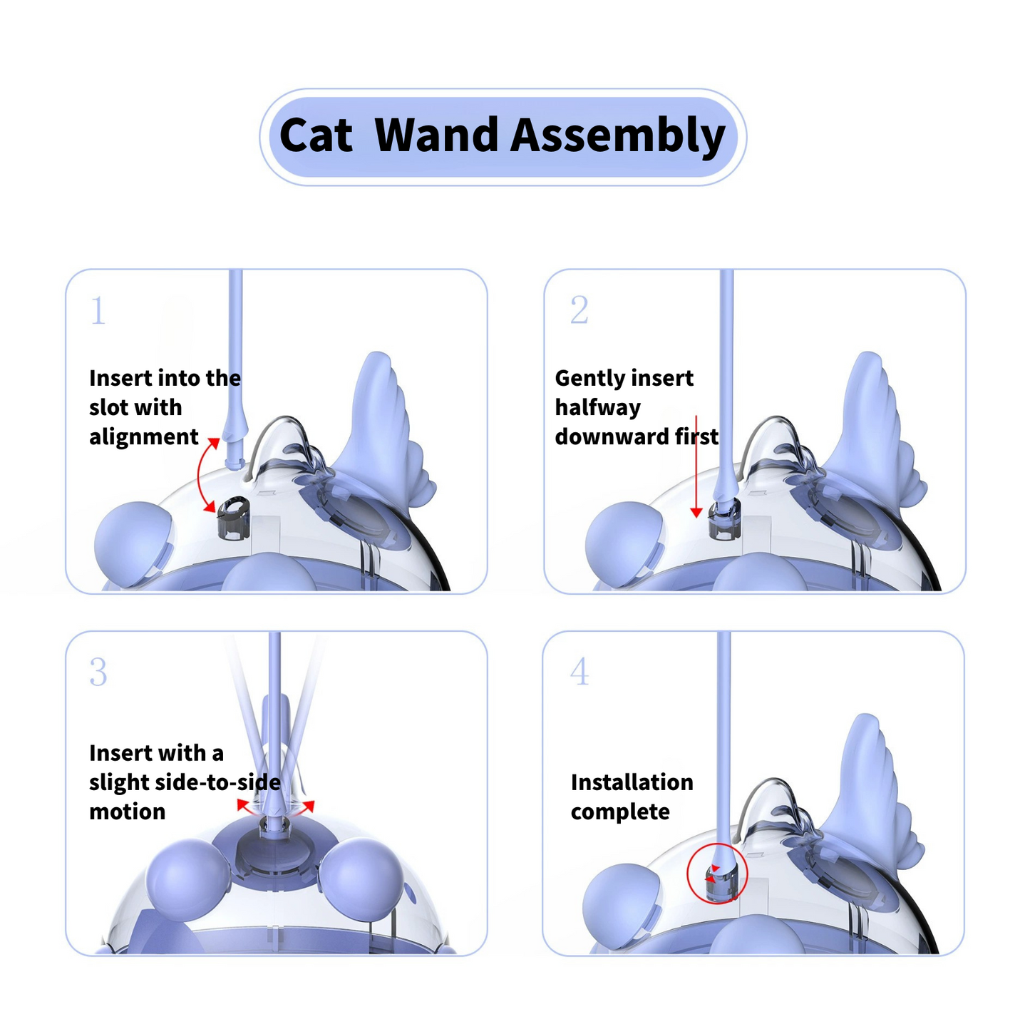 Anglerfish Wobble Cat Toy – Treat Dispenser, Catnip & Feather Teaser in One - {{product.type}} - PawPawUp