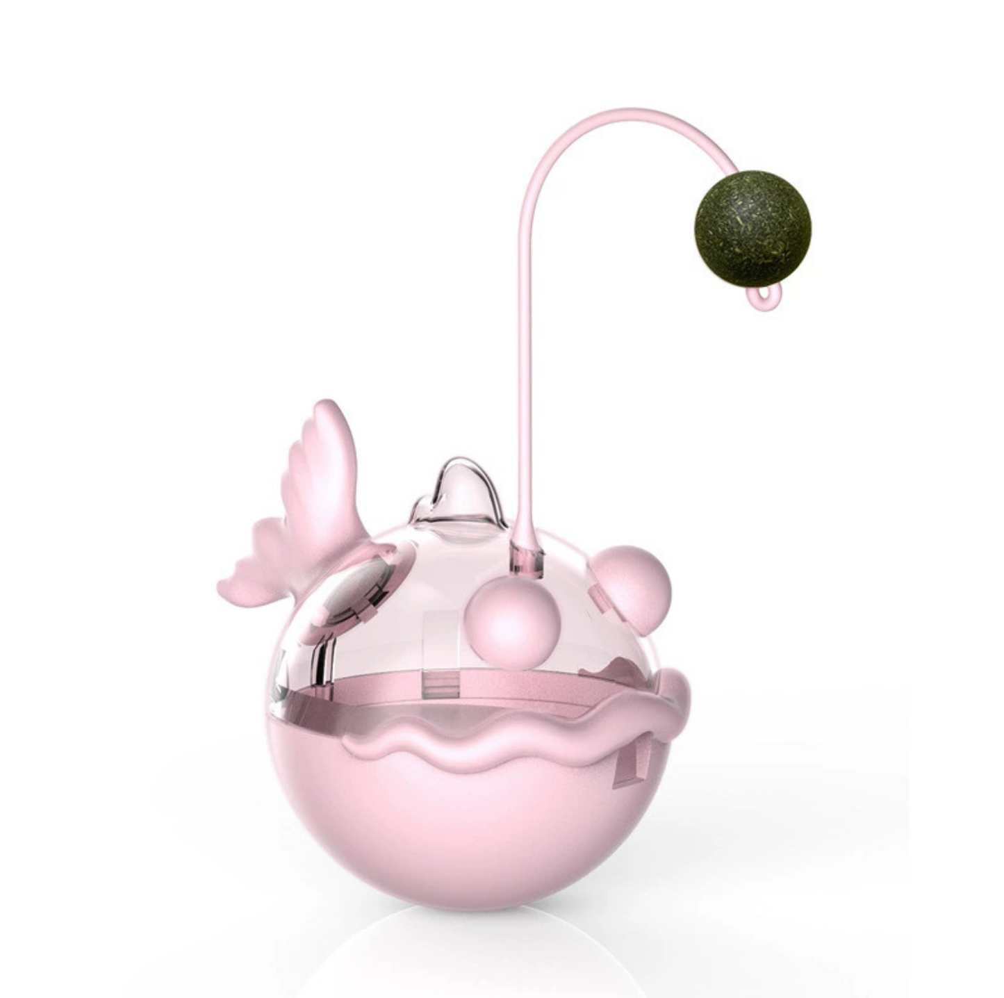 Anglerfish Wobble Cat Toy – Treat Dispenser, Catnip & Feather Teaser in One - {{product.type}} - PawPawUp