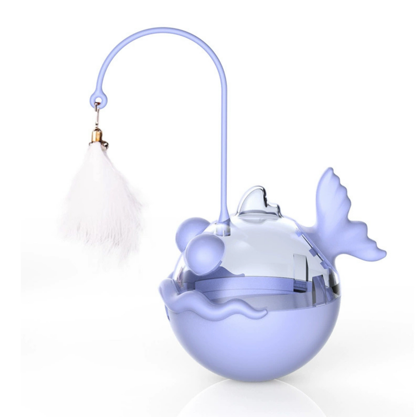 Anglerfish Wobble Cat Toy – Treat Dispenser, Catnip & Feather Teaser in One - {{product.type}} - PawPawUp