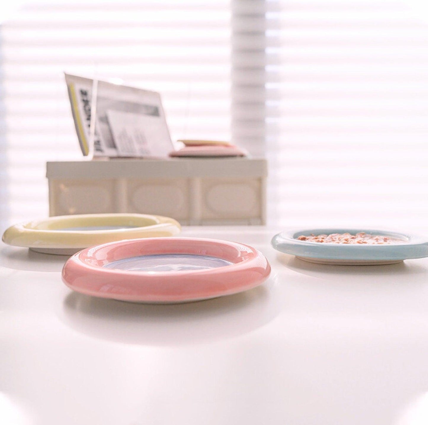 Artisan Ceramic Pet Food Plates Cat Bowl And Small Dog Bowl - {{product.type}} - PawPawUp