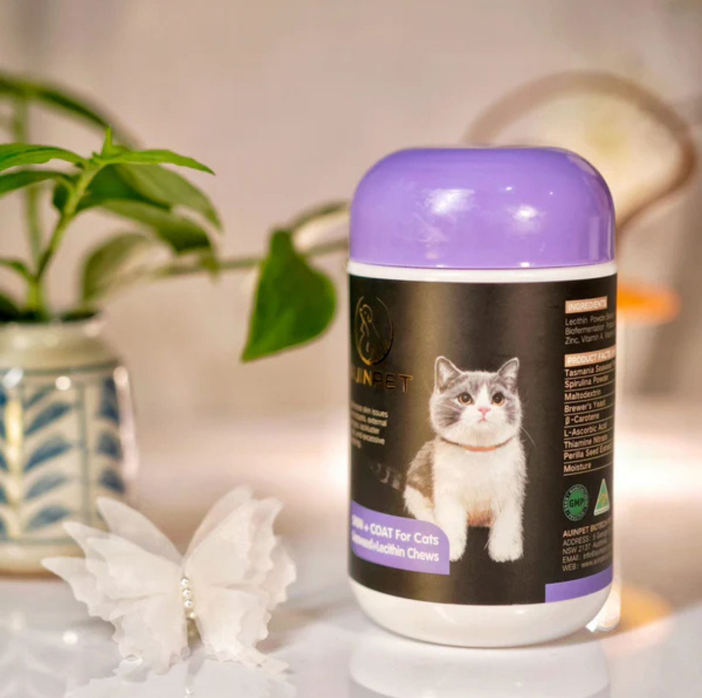 AUINPET SKIN + COAT For Cats Seaweed+Lecithin Chews - {{product.type}} - PawPawUp