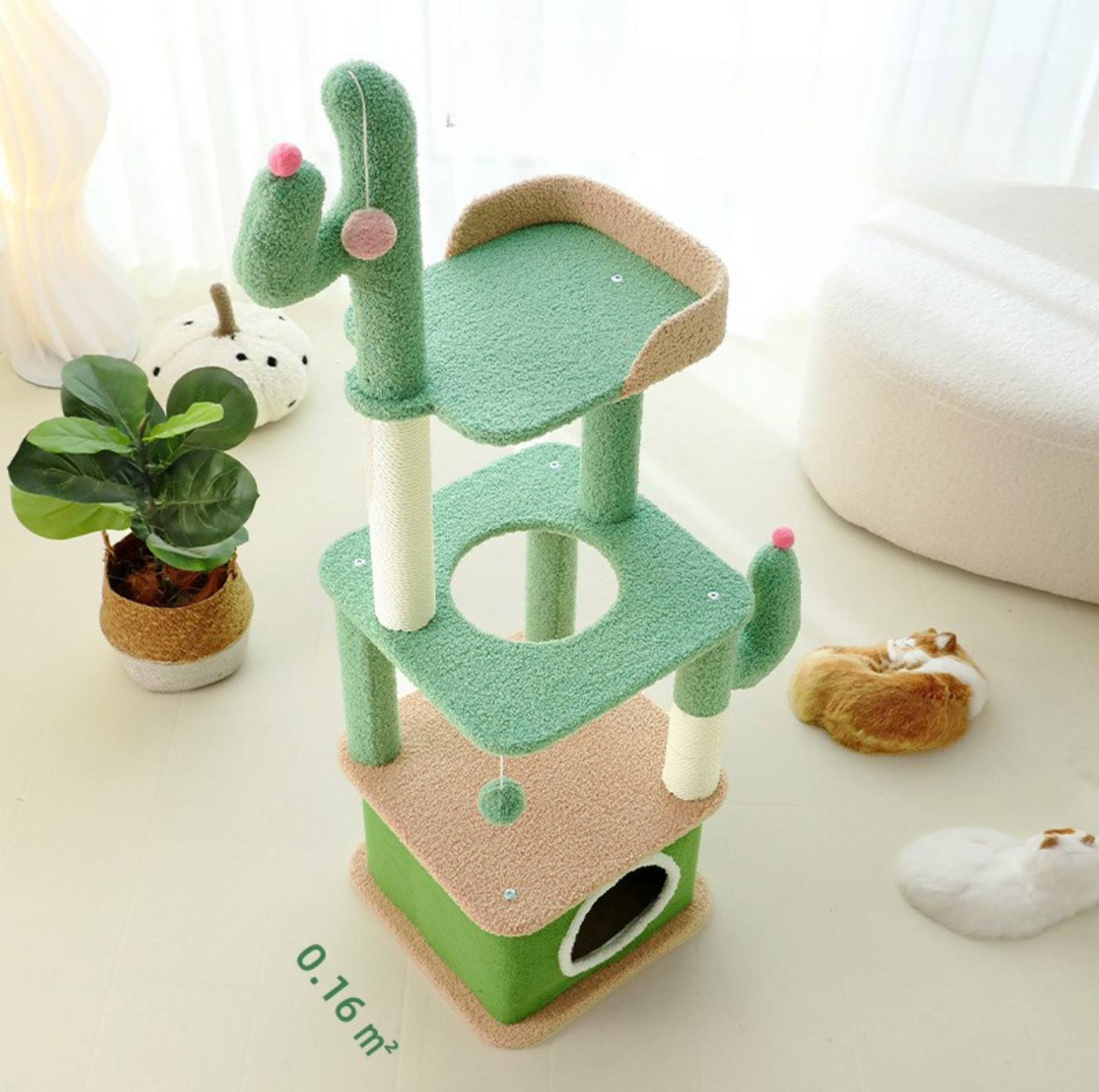 Cactus-Styled Cat Climbing Tree - {{product.type}} - PawPawUp