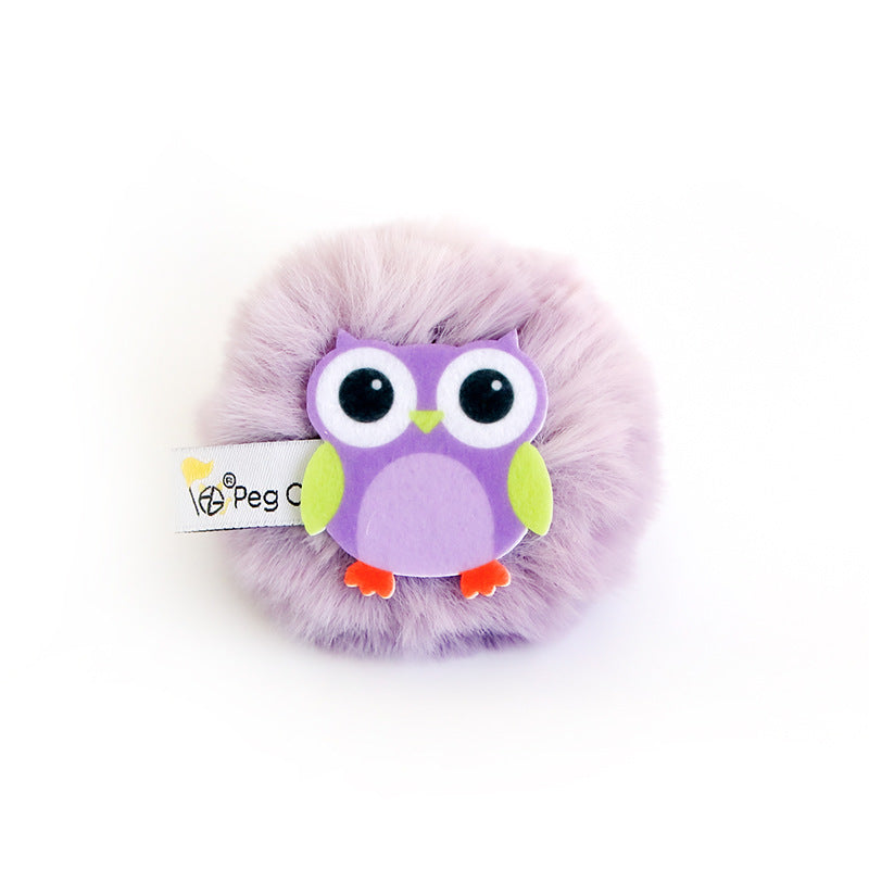 Cartoon Design Fluffy Catnip Toy with Bell - {{product.type}} - PawPawUp