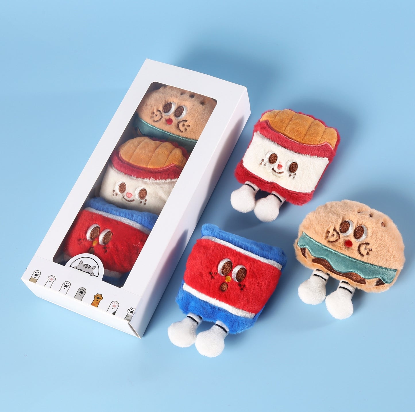 Cartoon Fastfood Cat Catnip Plush Toys - {{product.type}} - PawPawUp