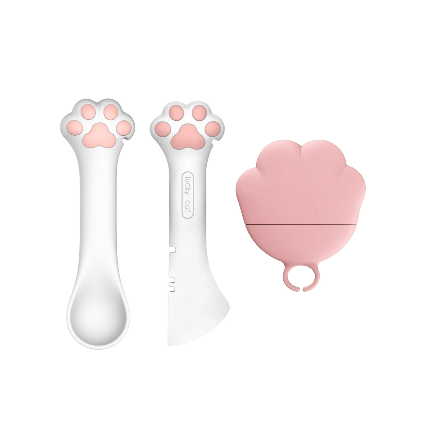 Cat Claw Silicone Spoon and Lid for Pet Cans - {{product.type}} - PawPawUp