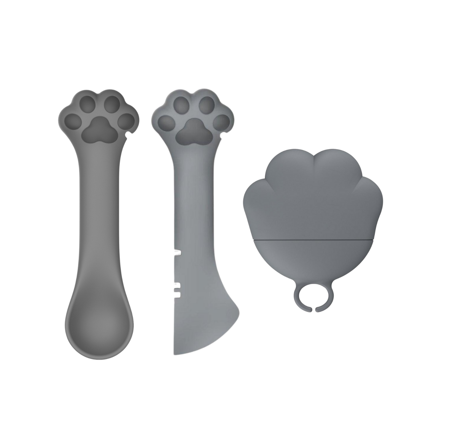 Cat Claw Silicone Spoon and Lid for Pet Cans - {{product.type}} - PawPawUp