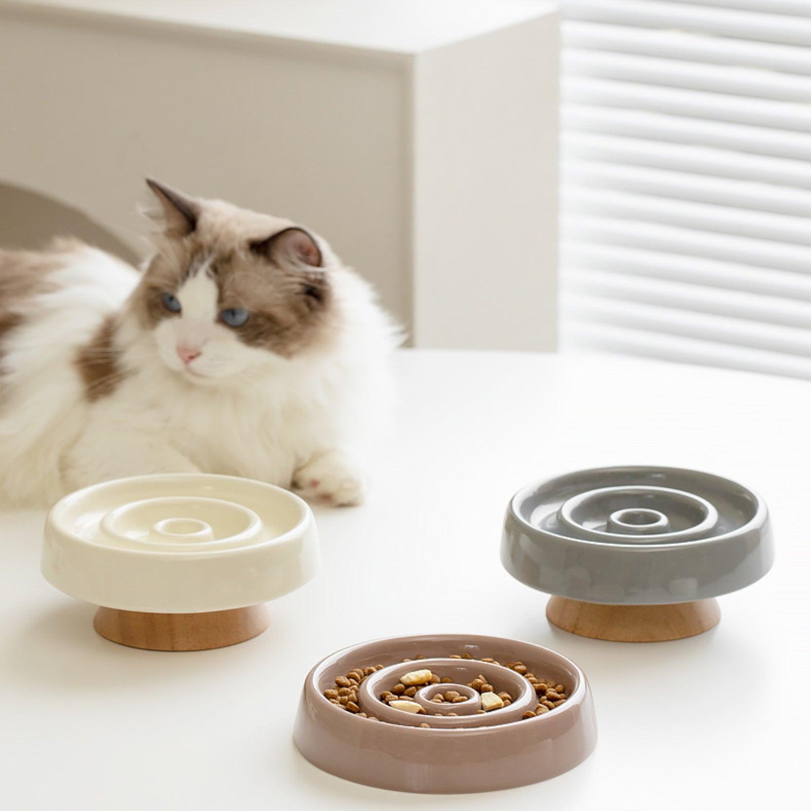 Ceramic Slow Eating Pet Food Bowl for Cats and Dogs - {{product.type}} - PawPawUp
