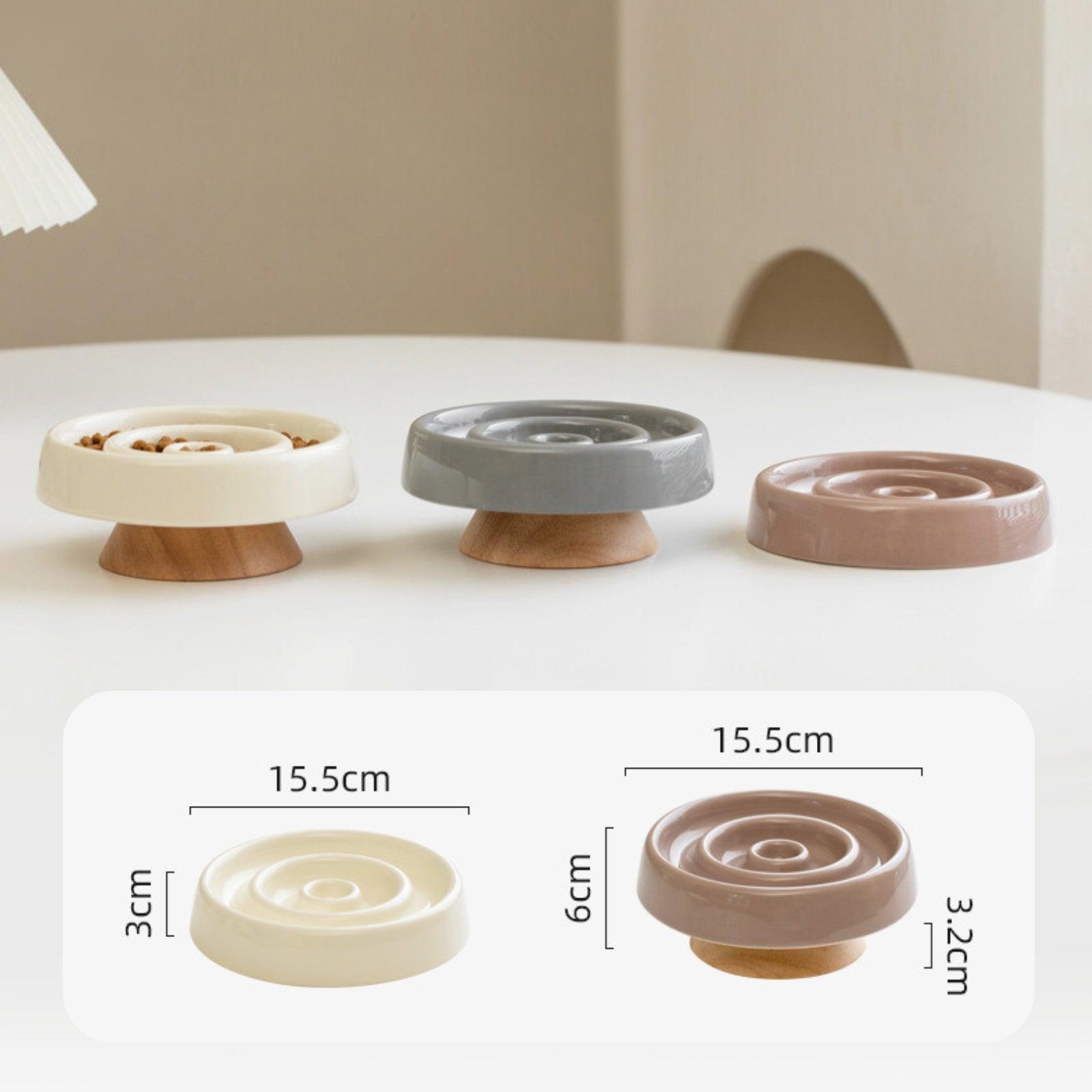 Ceramic Slow Eating Pet Food Bowl for Cats and Dogs - {{product.type}} - PawPawUp