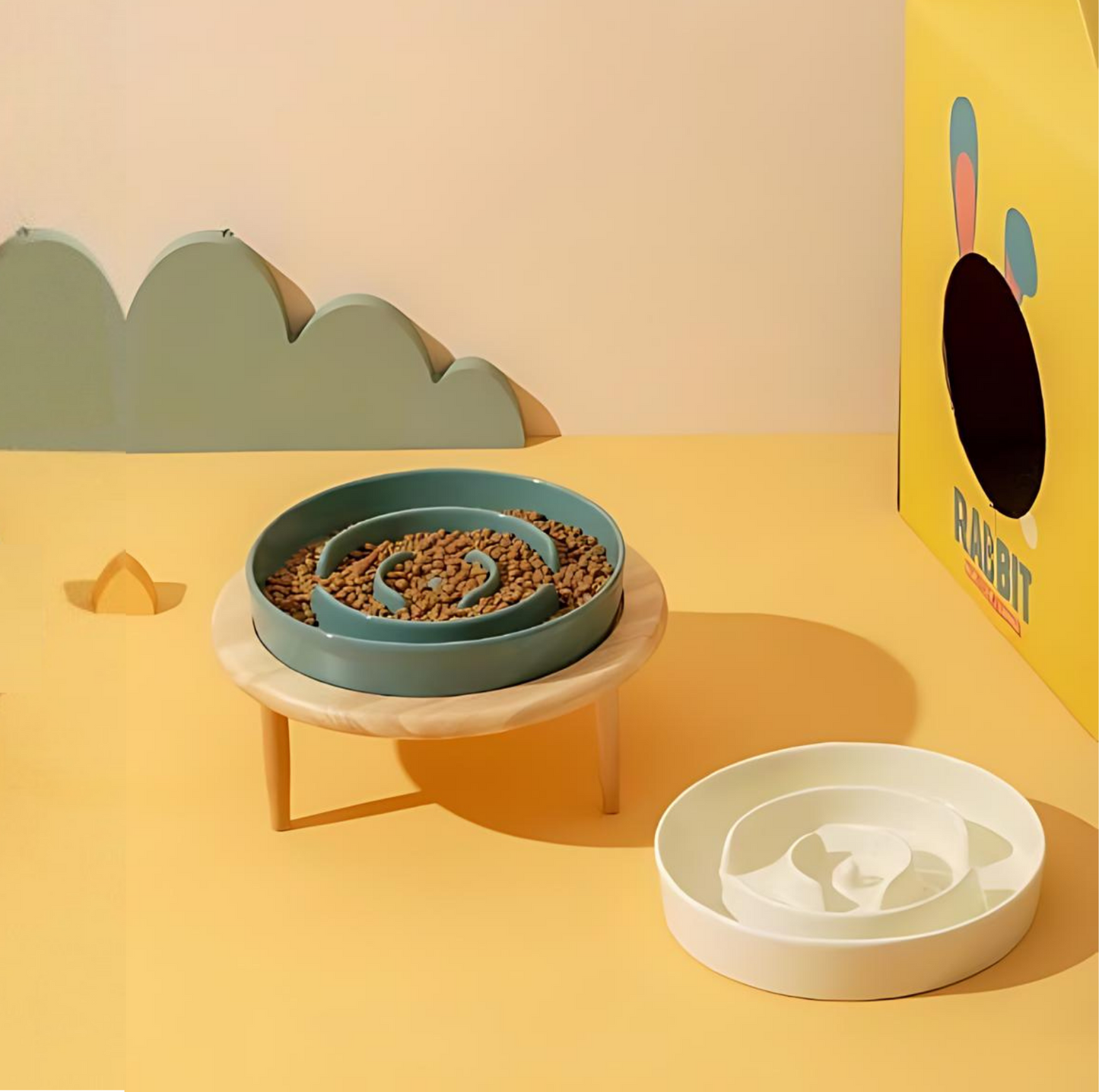 Ceramic Slow Feeder Pet Bowl for Dogs and Cats - {{product.type}} - PawPawUp