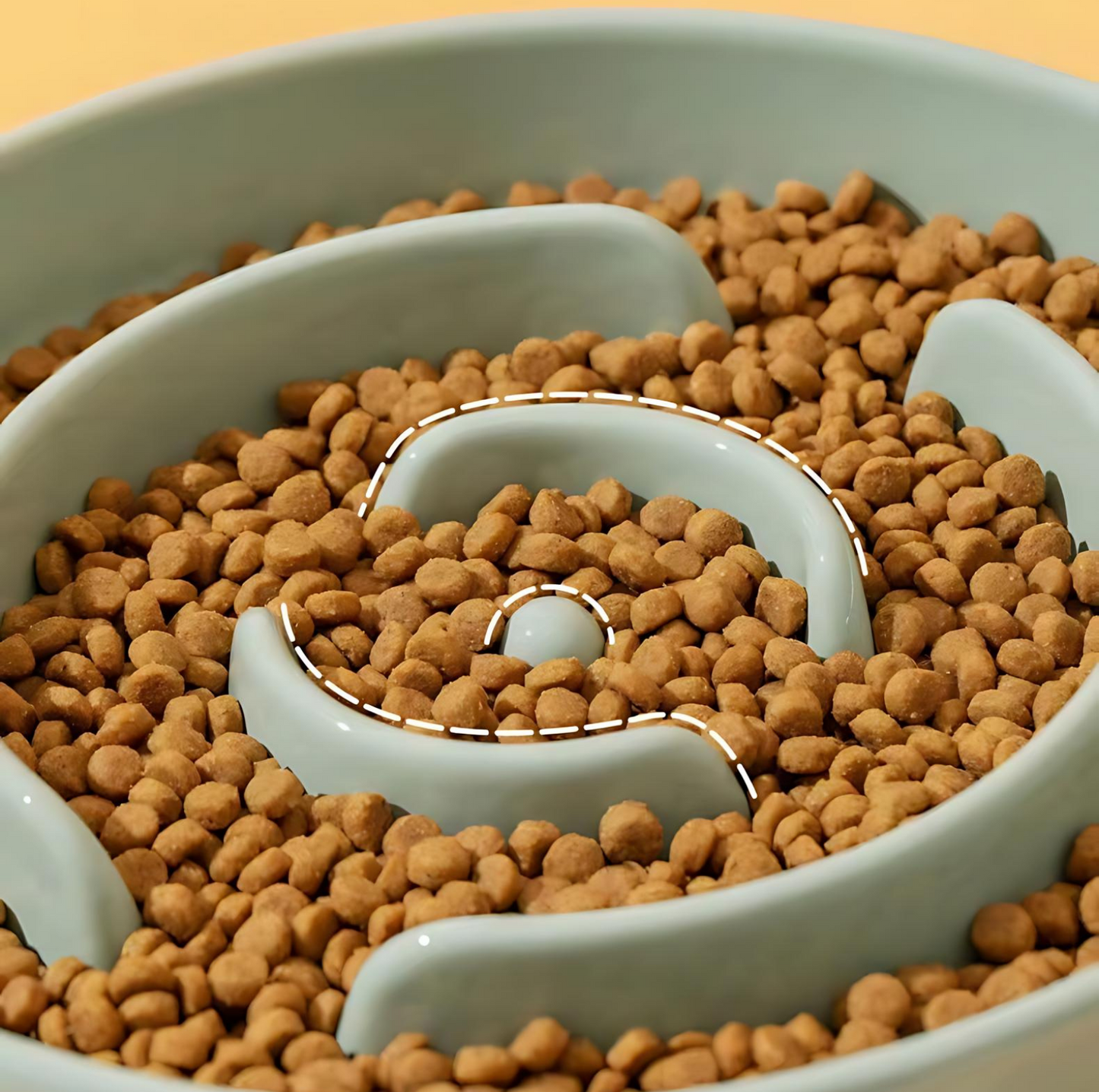 Ceramic Slow Feeder Pet Bowl for Dogs and Cats - {{product.type}} - PawPawUp
