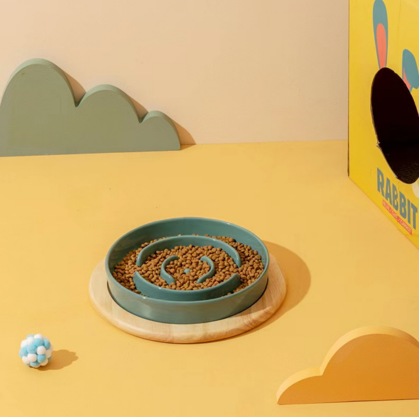 Ceramic Slow Feeder Pet Bowl for Dogs and Cats - {{product.type}} - PawPawUp