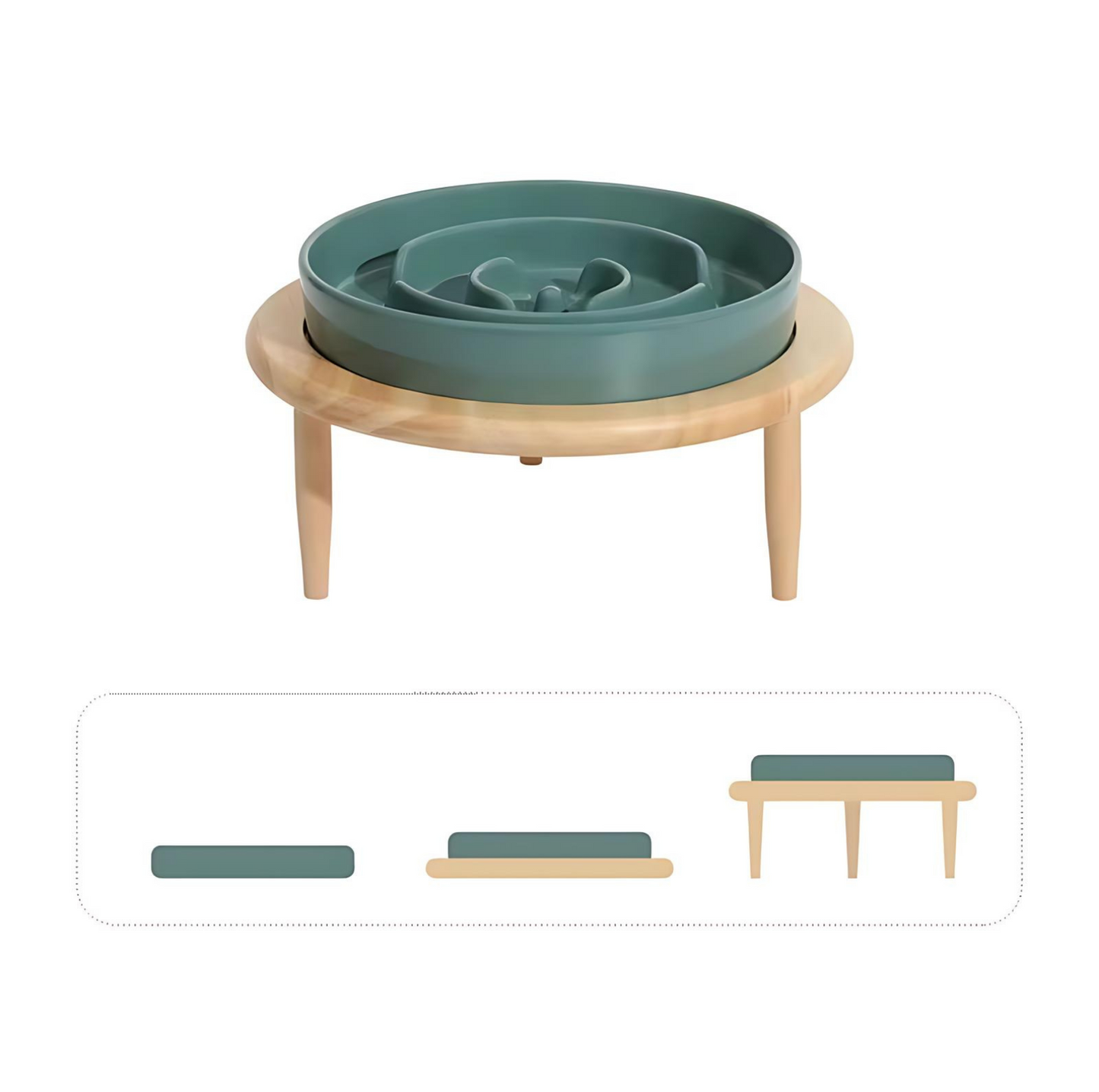 Ceramic Slow Feeder Pet Bowl for Dogs and Cats - {{product.type}} - PawPawUp
