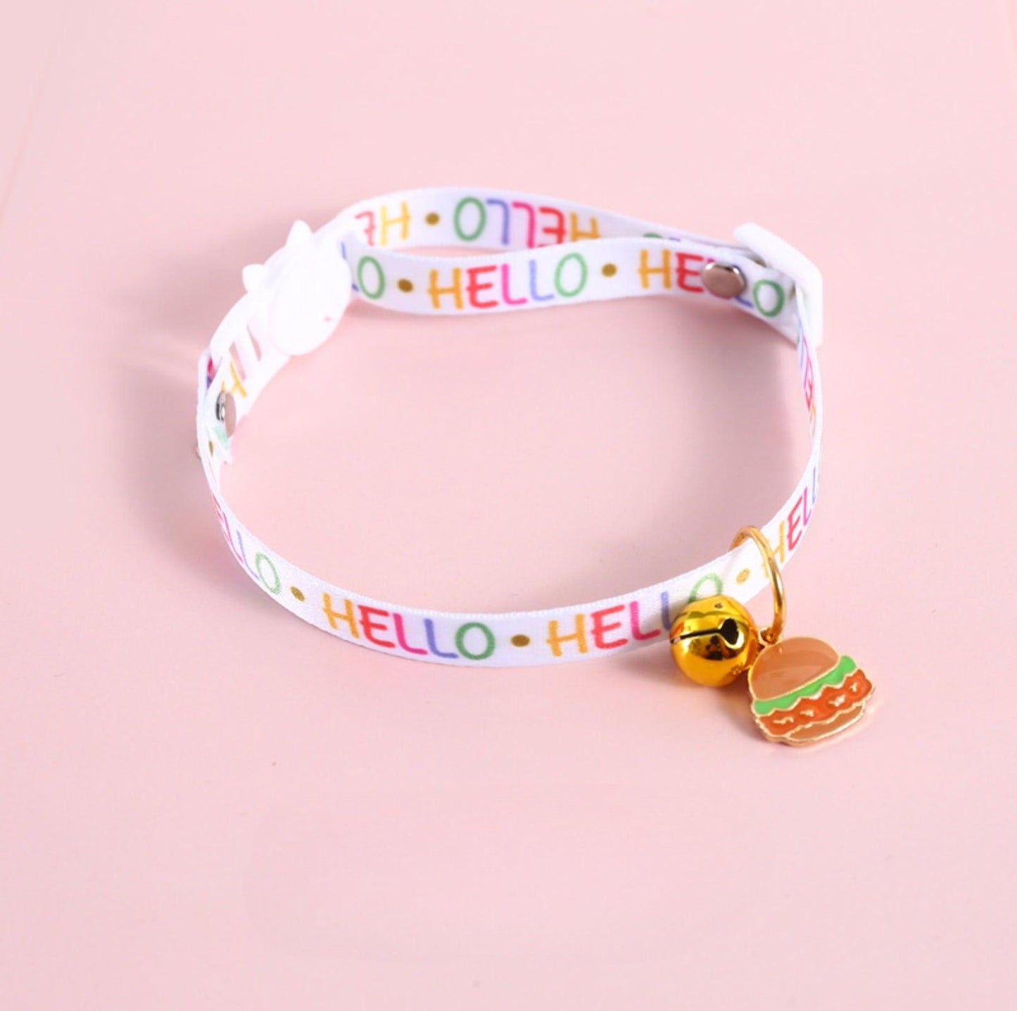 Charming Food Pendant Collar with Copper Bell for Pets - {{product.type}} - PawPawUp