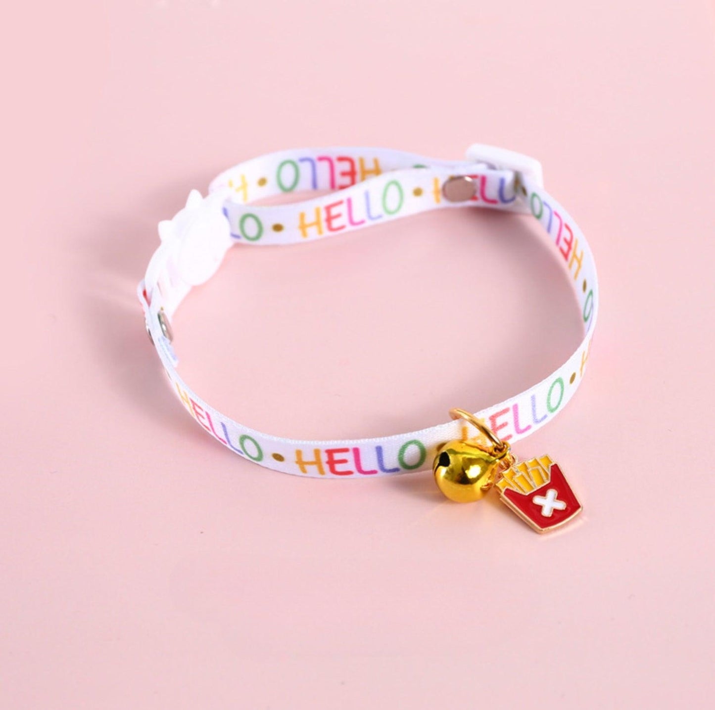 Charming Food Pendant Collar with Copper Bell for Pets - {{product.type}} - PawPawUp