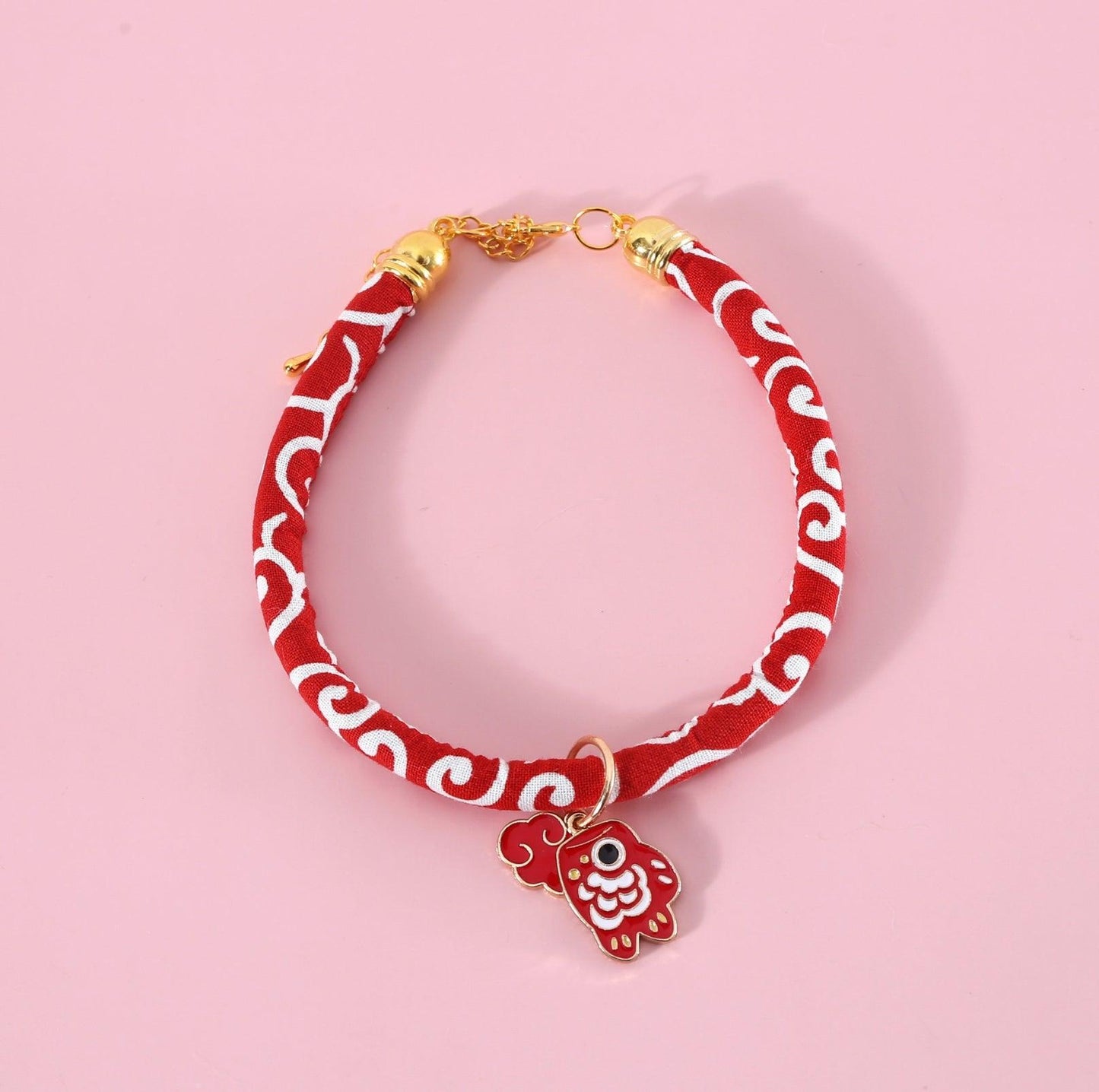 Charming Koi Fish Pendant Collar: Japanese-Styled Adjustable Pet Accessory - {{product.type}} - PawPawUp
