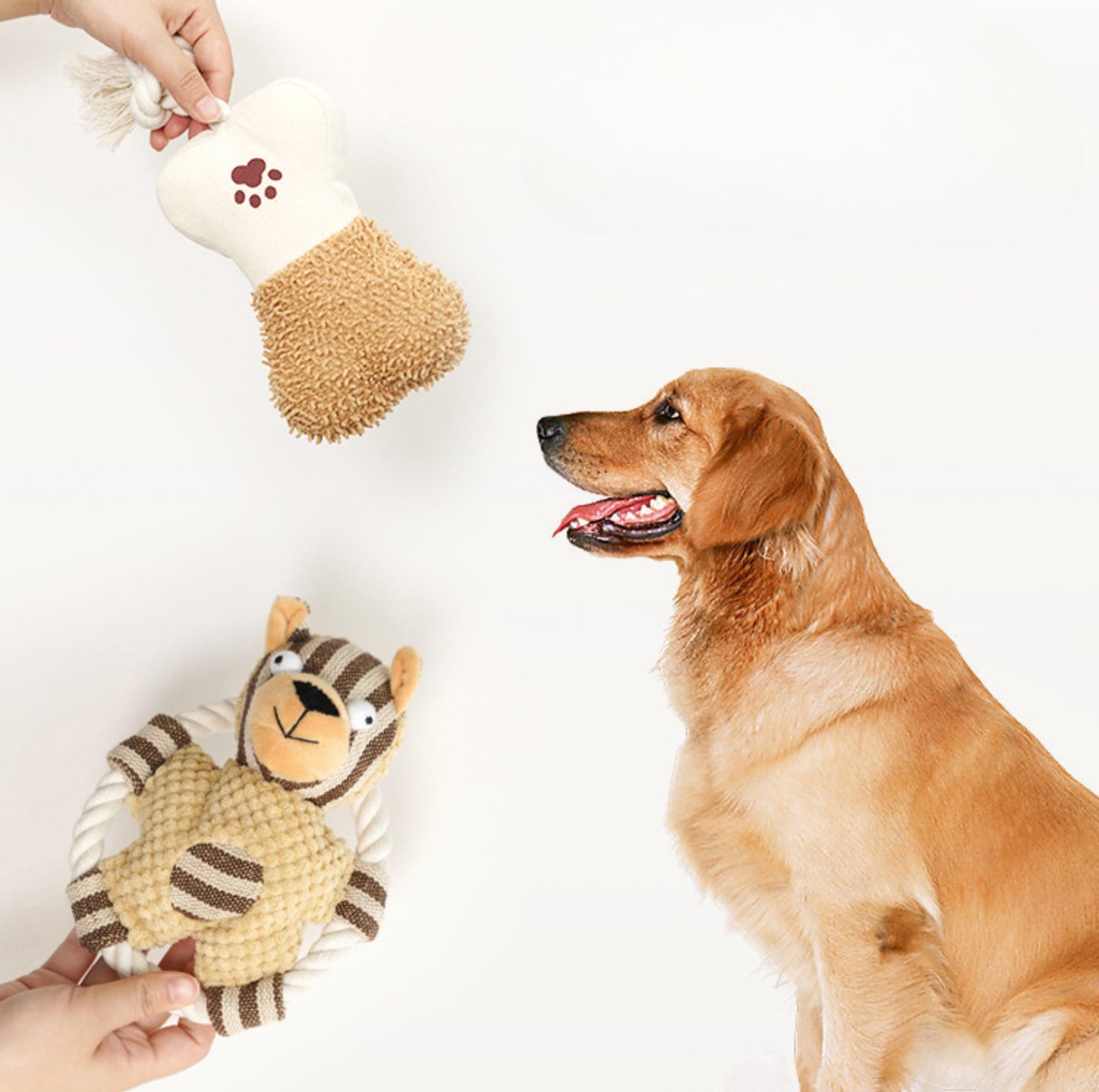 Chew Buddy Rope Dog Toys– Plush Toys for Medium & Large Dogs - {{product.type}} - PawPawUp