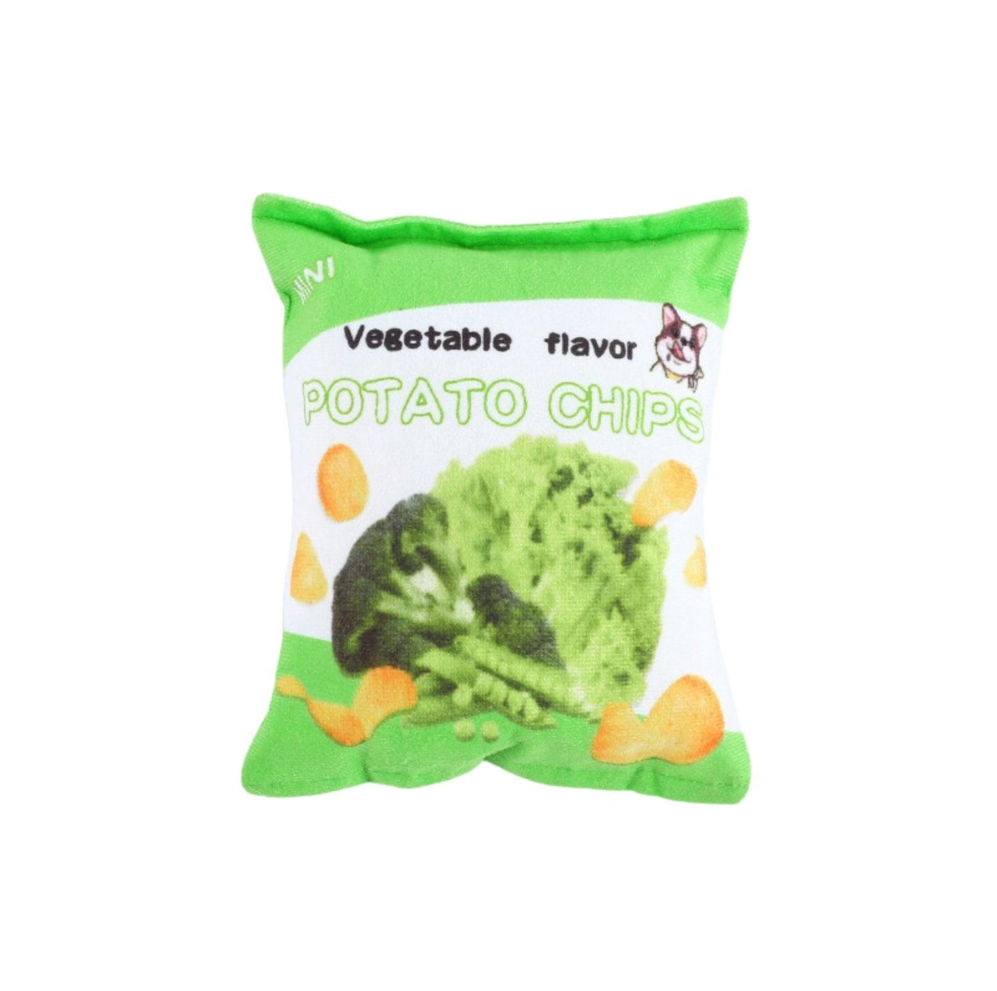 Chips Paw-ty: Plush Pet Chewing Toys with Built-in Squeakers - {{product.type}} - PawPawUp