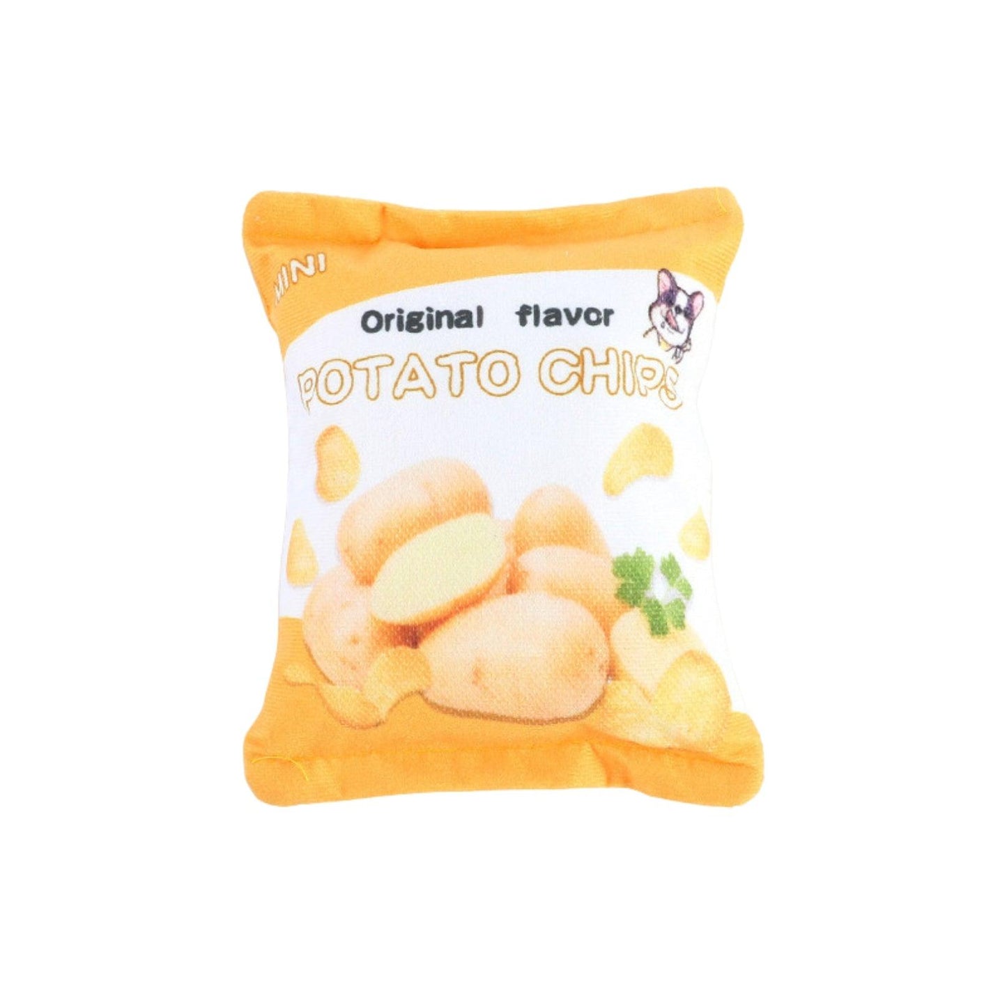 Chips Paw-ty: Plush Pet Chewing Toys with Built-in Squeakers - {{product.type}} - PawPawUp
