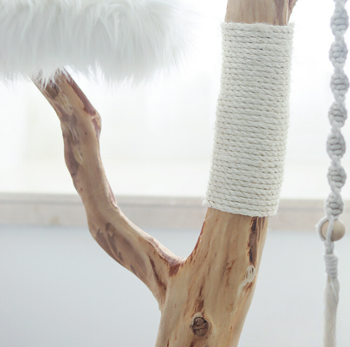 Cmisstree Cloud Series Cat Climbing Tree with House - Natural Fruitwood - {{product.type}} - PawPawUp