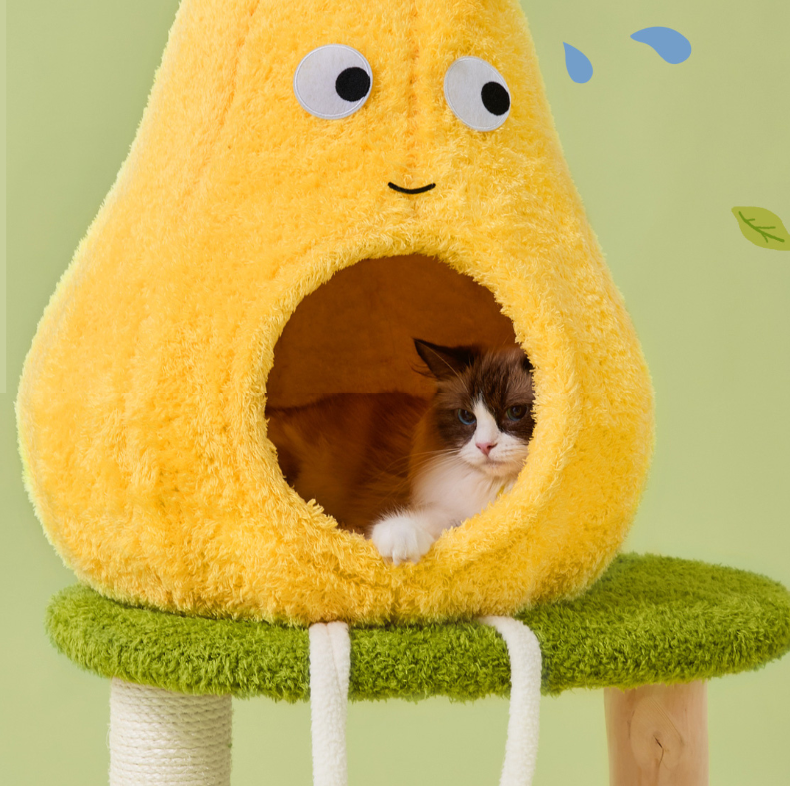 Cmisstree Pear-Shaped Wooden Cat Tree - {{product.type}} - PawPawUp