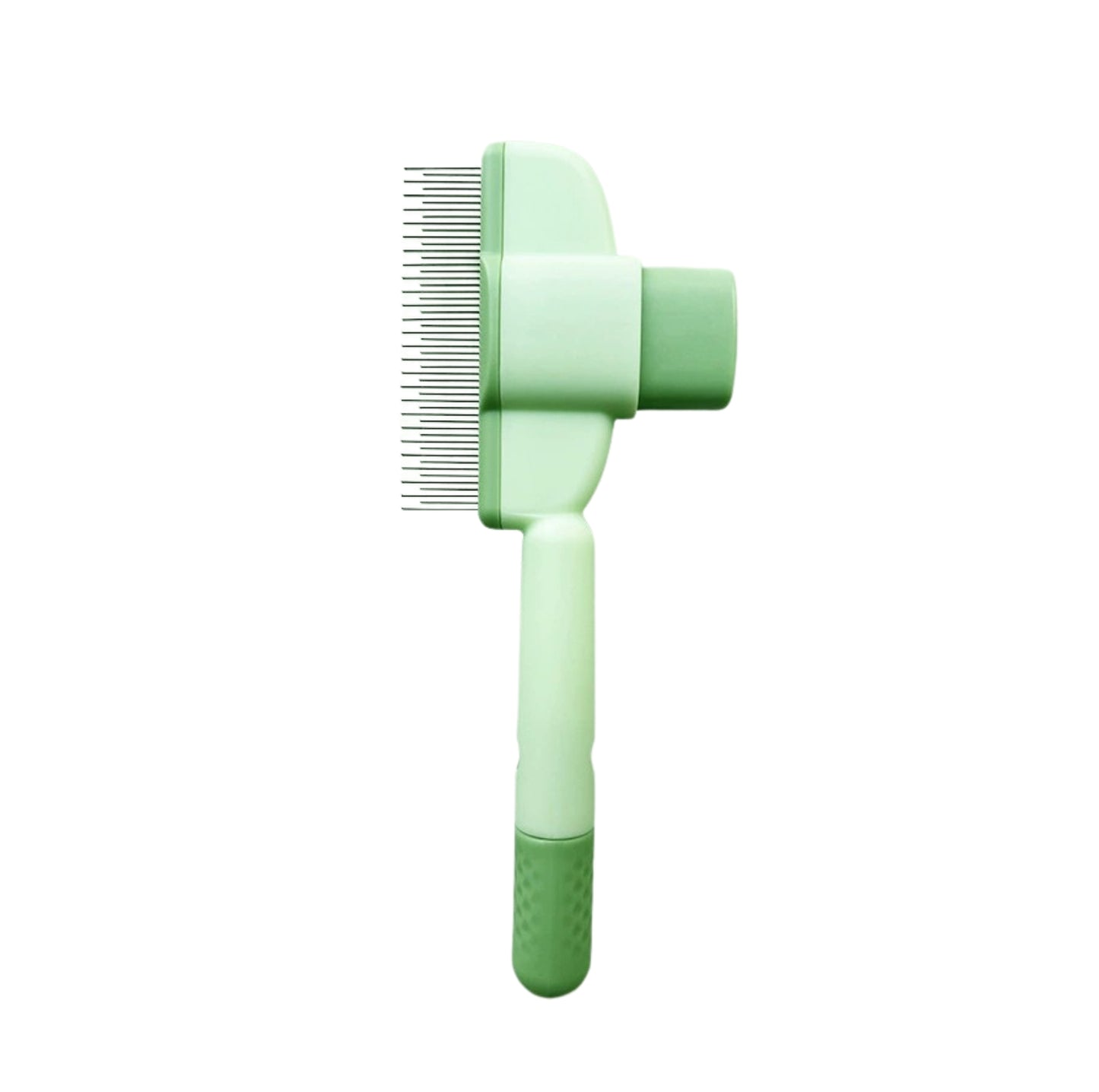 Deshedding & Dematting Pet Brush – Dual-Length Stainless Steel Teeth with Self-Cleaning Function - {{product.type}} - PawPawUp