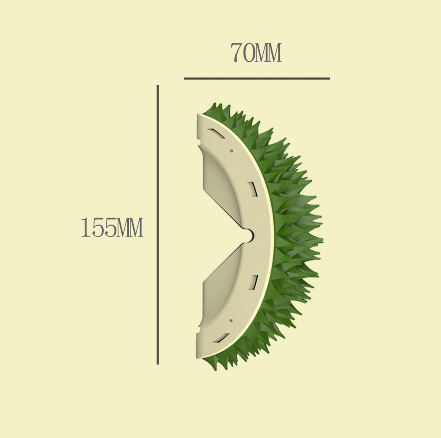Durian-Shaped Multifunctional Cat Toy - Scratch, Groom, Feed, and Dental Clean - {{product.type}} - PawPawUp