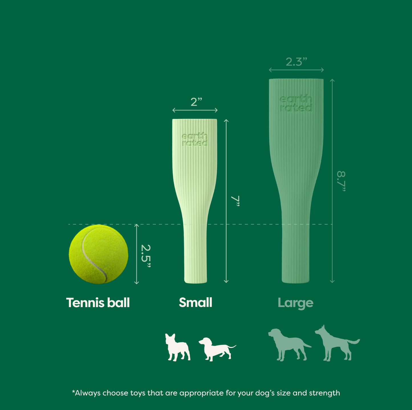 Earth Rated Dog Chew Toy - The Ultimate Snack Holder - {{product.type}} - PawPawUp