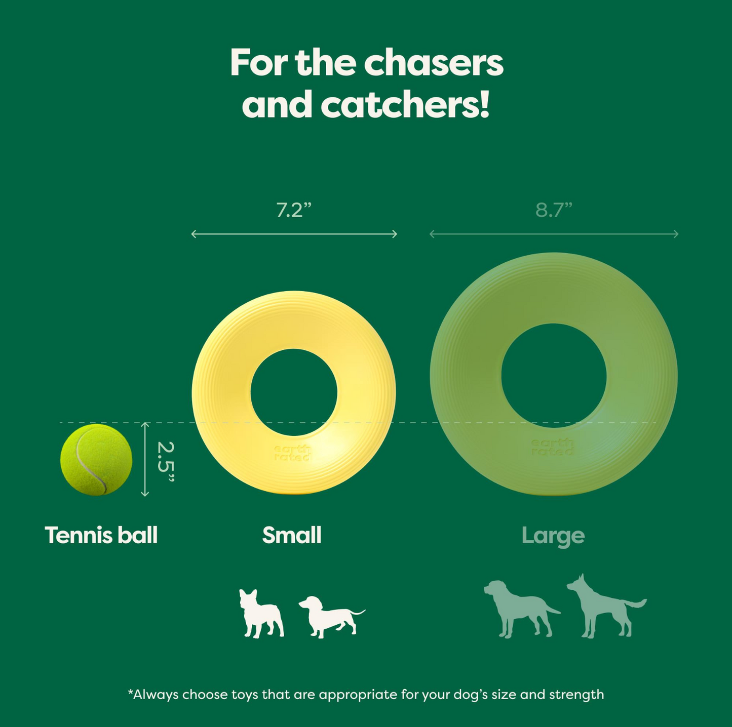 Earth Rated Flyer Dog Toy - {{product.type}} - PawPawUp