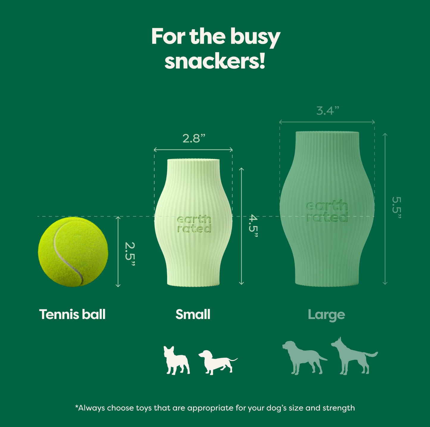 Earth Rated Treat Dog Toy - {{product.type}} - PawPawUp