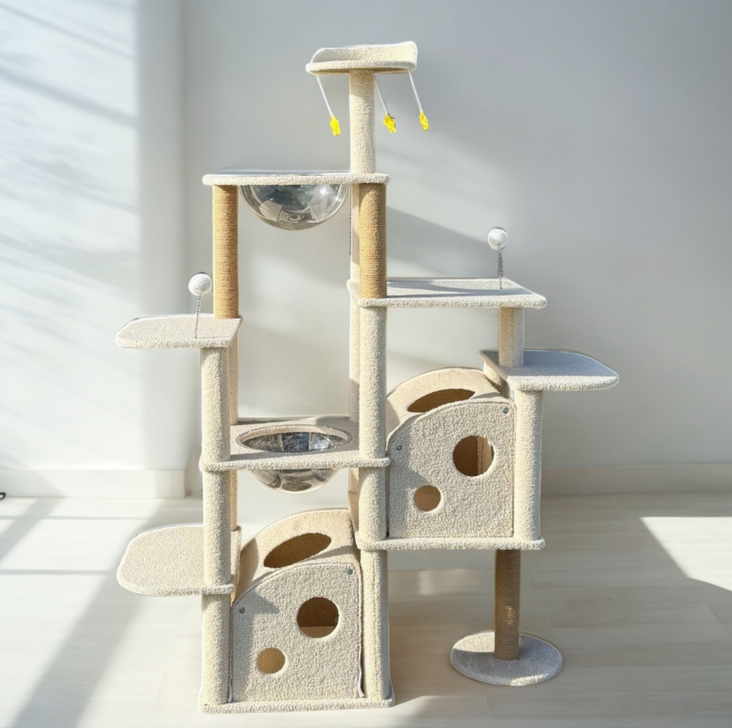 Ella's Castle: Super Large Cat Tree -9 Tiers, Height 173cm - {{product.type}} - PawPawUp