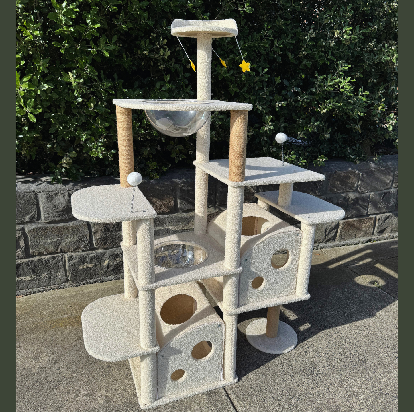 Ella's Castle: Super Large Cat Tree -9 Tiers, Height 173cm - {{product.type}} - PawPawUp