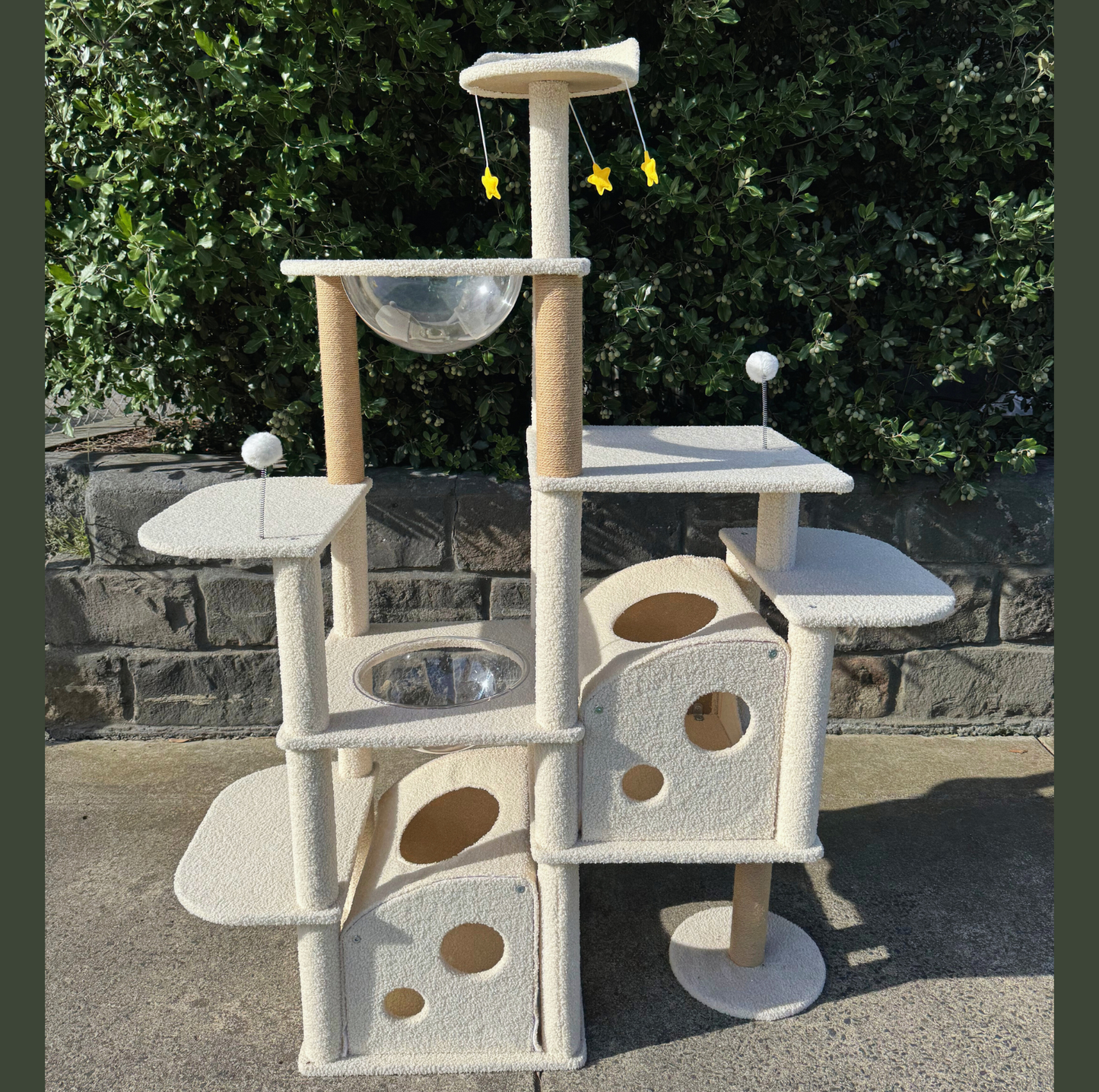 Ella's Castle: Super Large Cat Tree -9 Tiers, Height 173cm - {{product.type}} - PawPawUp