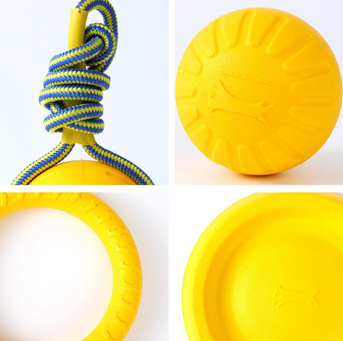 EVA Foam Dog Outdoor Training Toys - Ball & Tug Ring Styles - {{product.type}} - PawPawUp