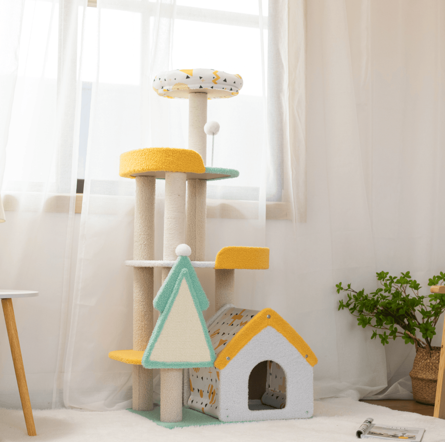 Fairy Tale Paradise Cat Tree With Non-Stick Covering - {{product.type}} - PawPawUp
