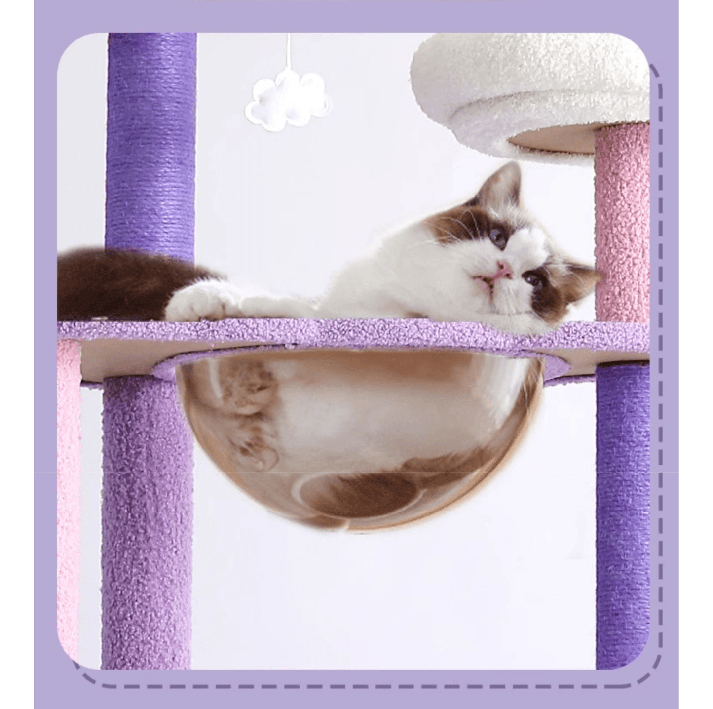 Fantasy Series - Galaxy Echo Super Large Cat Tree With Scratching Post (Height 170cm) - {{product.type}} - PawPawUp