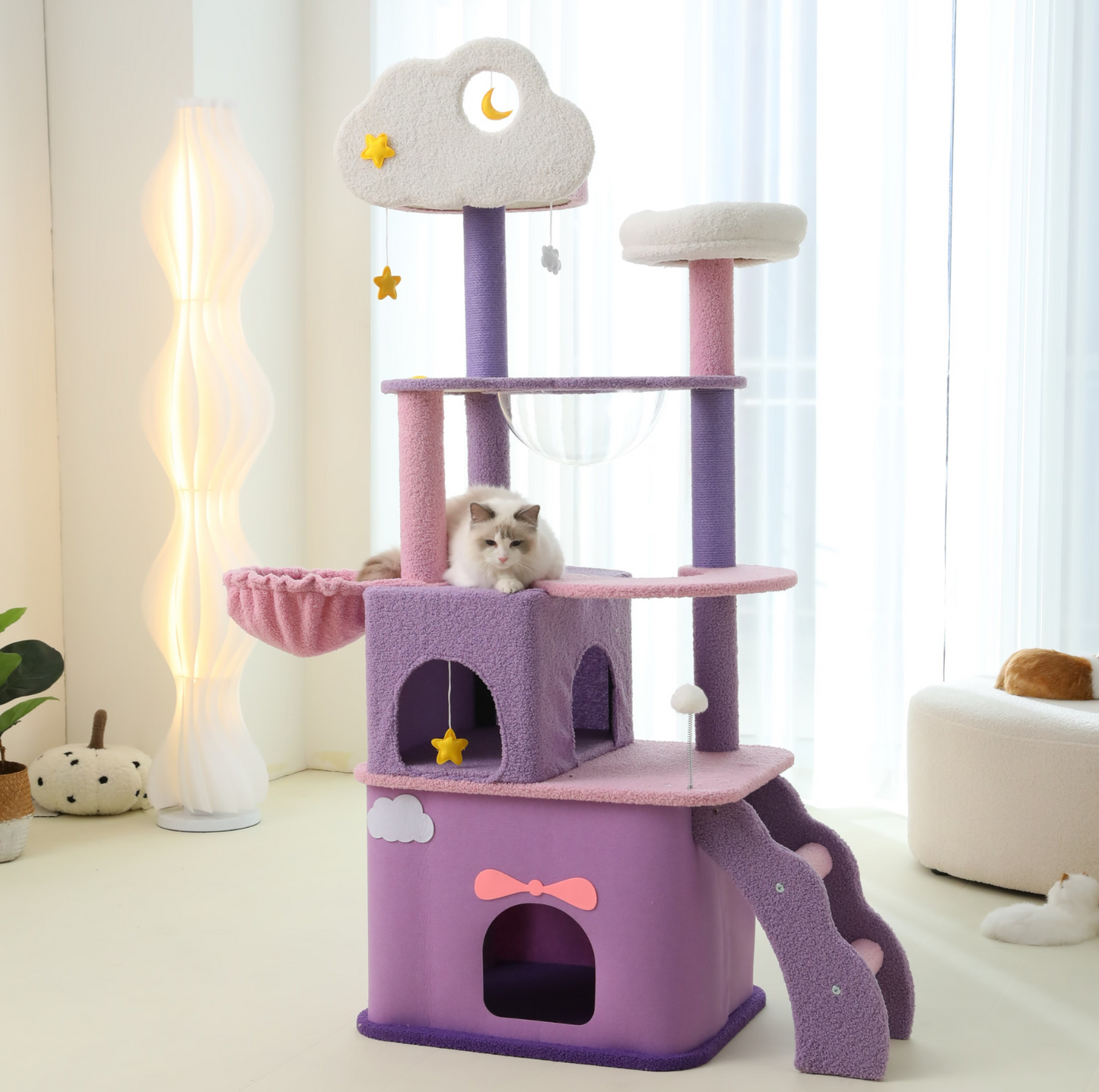 Fantasy Series - Galaxy Echo Super Large Cat Tree With Scratching Post (Height 170cm) - {{product.type}} - PawPawUp