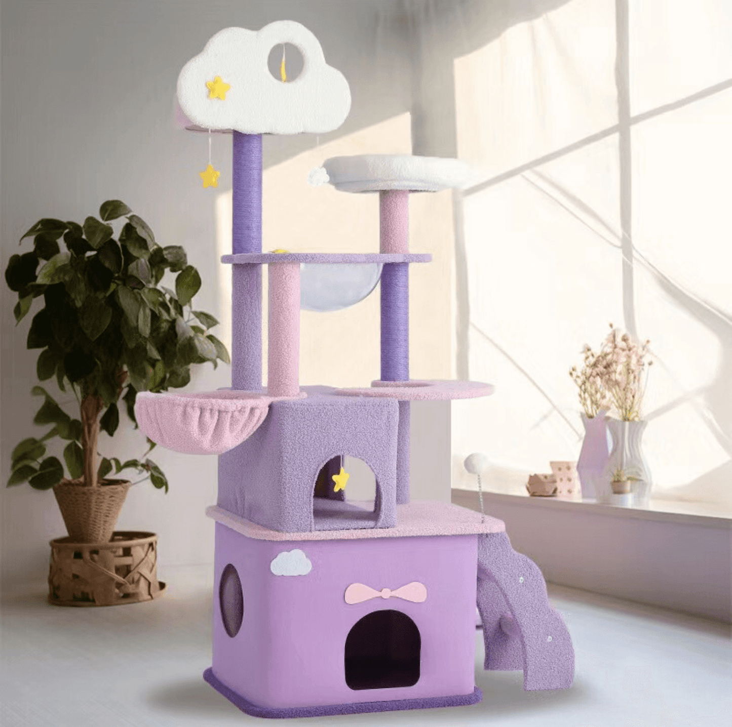 Fantasy Series - Galaxy Echo Super Large Cat Tree With Scratching Post (Height 170cm) - {{product.type}} - PawPawUp