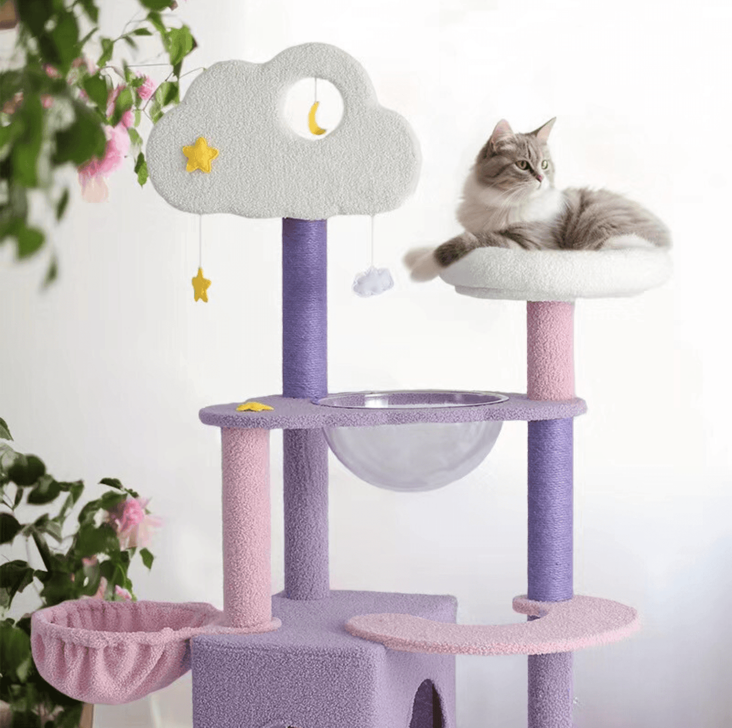 Fantasy Series - Galaxy Echo Super Large Cat Tree With Scratching Post (Height 170cm) - {{product.type}} - PawPawUp