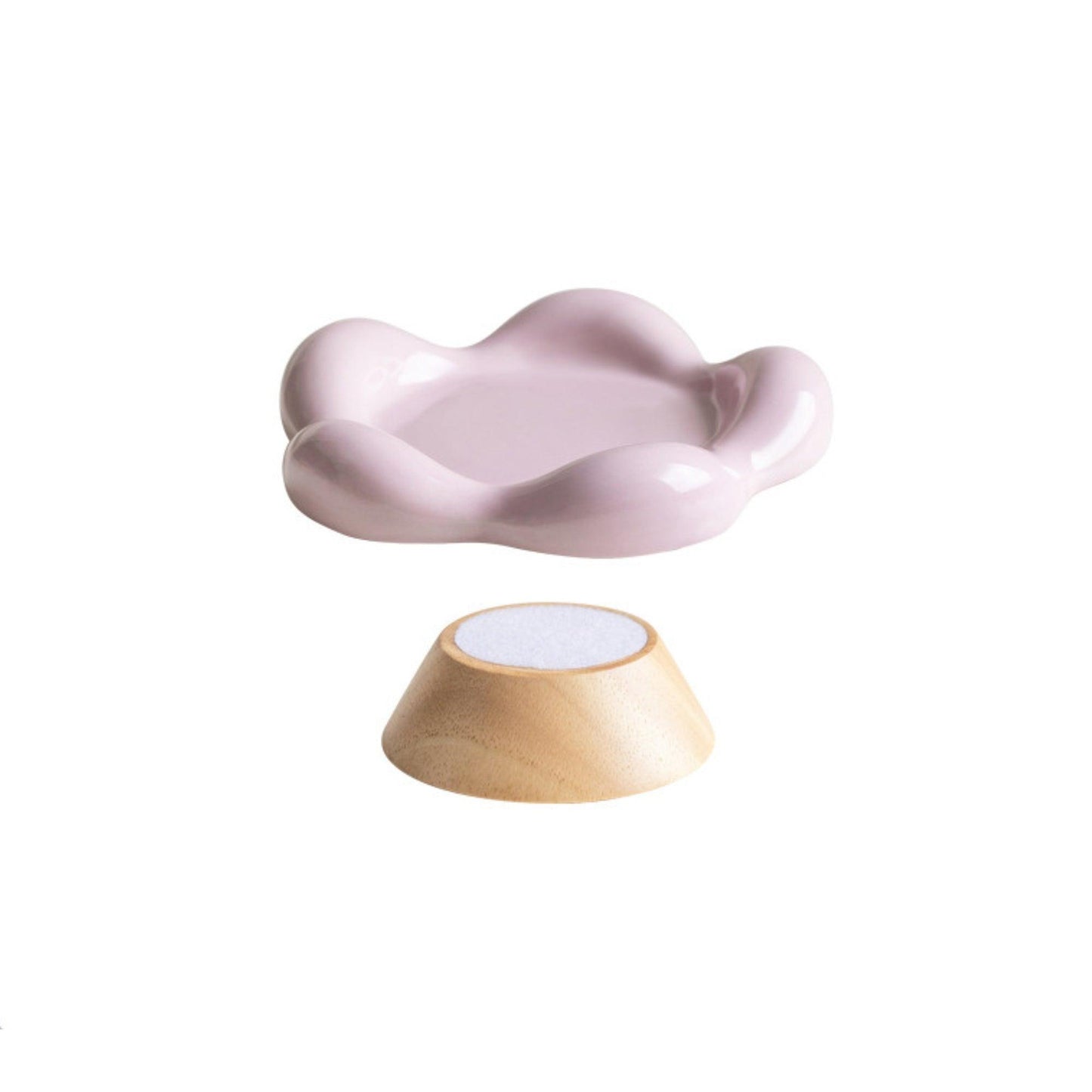 Flower-Shaped Ceramic Pet Food Plate Cat Bowl - {{product.type}} - PawPawUp
